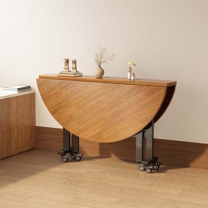 折叠餐桌家用圆形饭桌可移动折叠桌12人家用可折叠新款吃饭大圆桌