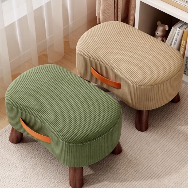 小凳子家用矮凳简约换鞋凳客厅沙发脚踏凳肥皂凳小椅子软包小
