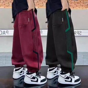 男童裤子春秋款时髦新款中大儿童春秋季运动卫裤春装痞帅风长裤潮