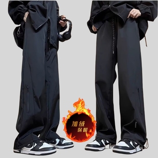 防寒休闲运动裤 防风防水登山裤 冲锋裤 加绒加厚2025新款 子 男秋冬季