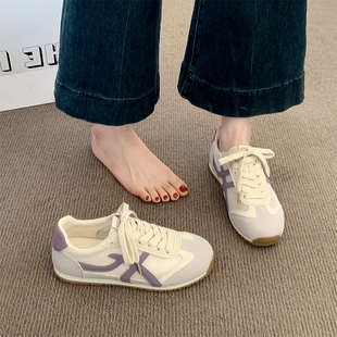 子女2025新款 网面透气休闲板鞋 爆款 超火薄底运动鞋 夏季 小白德训鞋