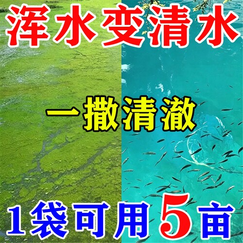 鱼塘净水剂浑水变清水质稳定养殖改善水质泥水黄水专用净水不伤鱼