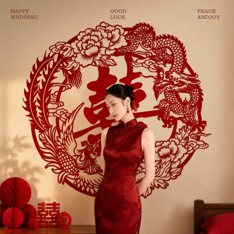 大号喜字贴纸婚庆|超4000次加购图片