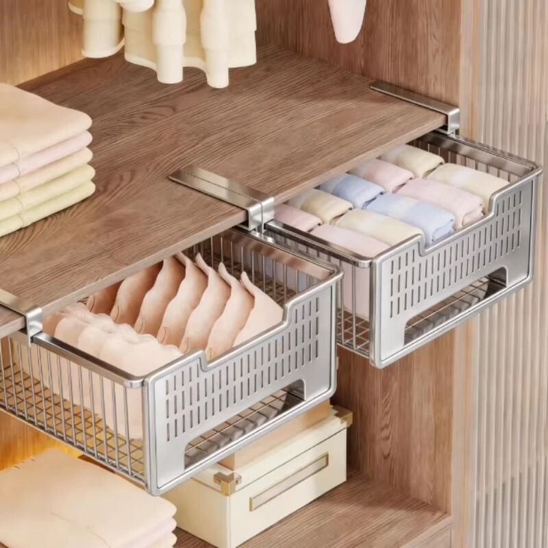 衣柜置物架抽拉式收纳架学生宿舍空间利用神器橱柜隔断板卧室承重