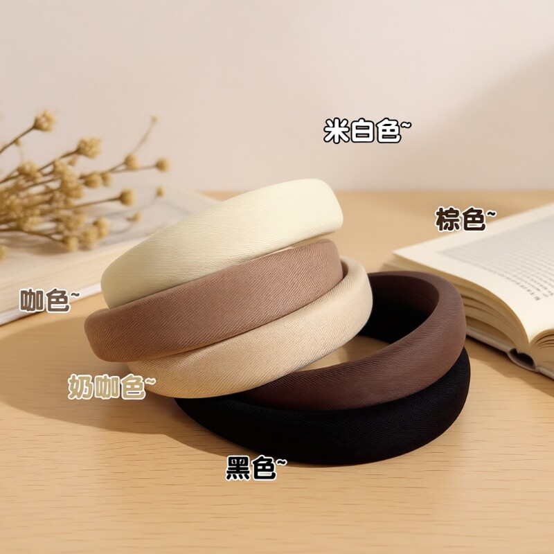 高颅顶海绵发箍头箍发卡女款网红2025年新款洗脸高级感时尚压发捆