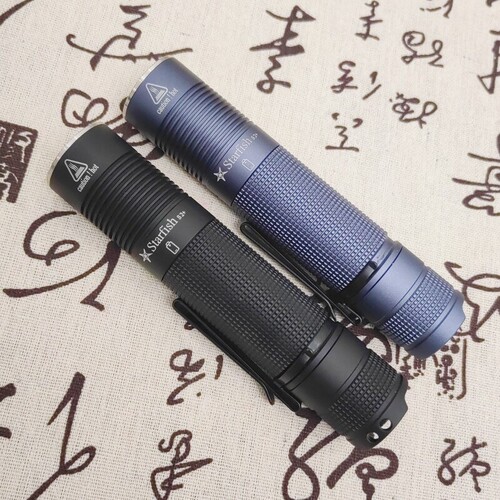 海星S2+手电筒SST40W灯珠小直中直泛光版超亮便携户外家用可充电