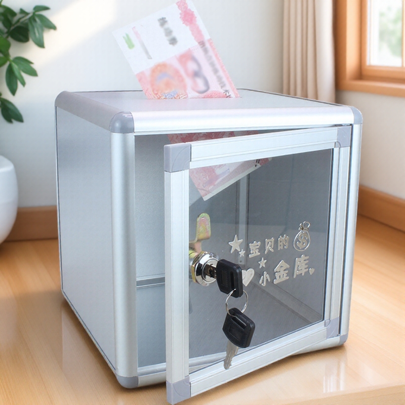 2025年新款存钱罐可存可取成人女孩可视带锁透明大容量储蓄罐男孩