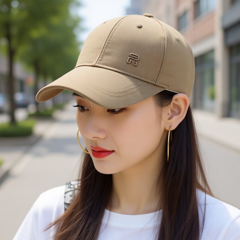 帽子鸭舌帽女士硬顶棒球帽大头围2025新款爆款粉色黑色休闲加宽