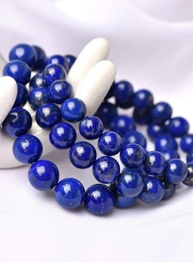 青金石阿富汗老矿料单圈手串文玩多圈宝蓝色情侣