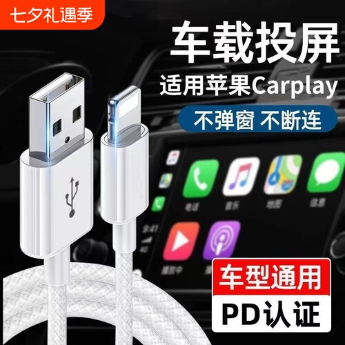 苹果适用快充数据线直头式
