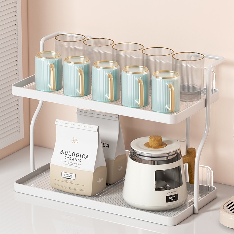 水杯收纳架餐桌桌面双层杯架