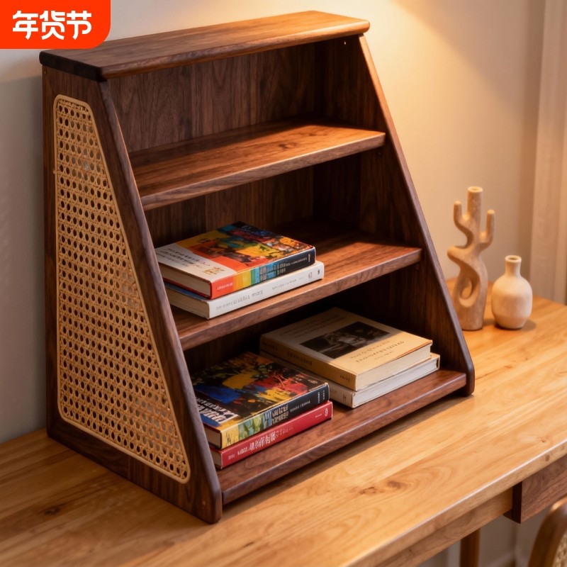 实木杯架餐桌面开放式茶杯具水杯架台面多层立体式咖啡茶具放置架