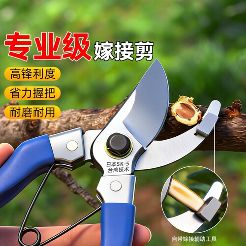 专业级嫁接剪花卉园艺剪刀修枝钳