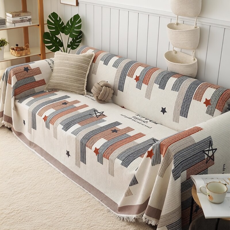 法式沙发套罩沙发盖布巾防猫抓四季通用轻奢防滑毯2026新款三人位