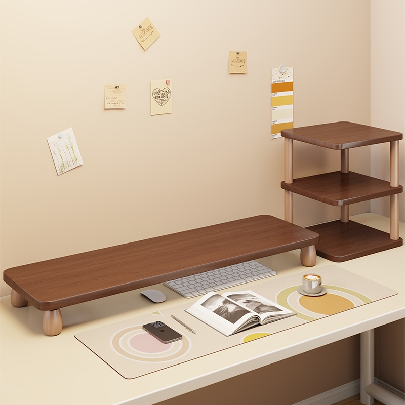 台式电脑增高架办公桌面置物架显示屏幕底座支架笔记本收纳架键盘