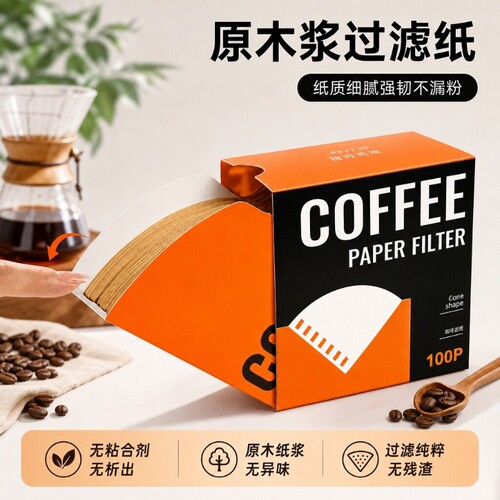 【全网热销100W】食品级咖啡滤纸