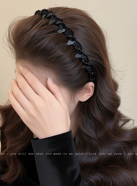 发箍女2025新款洗脸头饰高颅顶发卡高级感洋气时尚日常外戴水钻