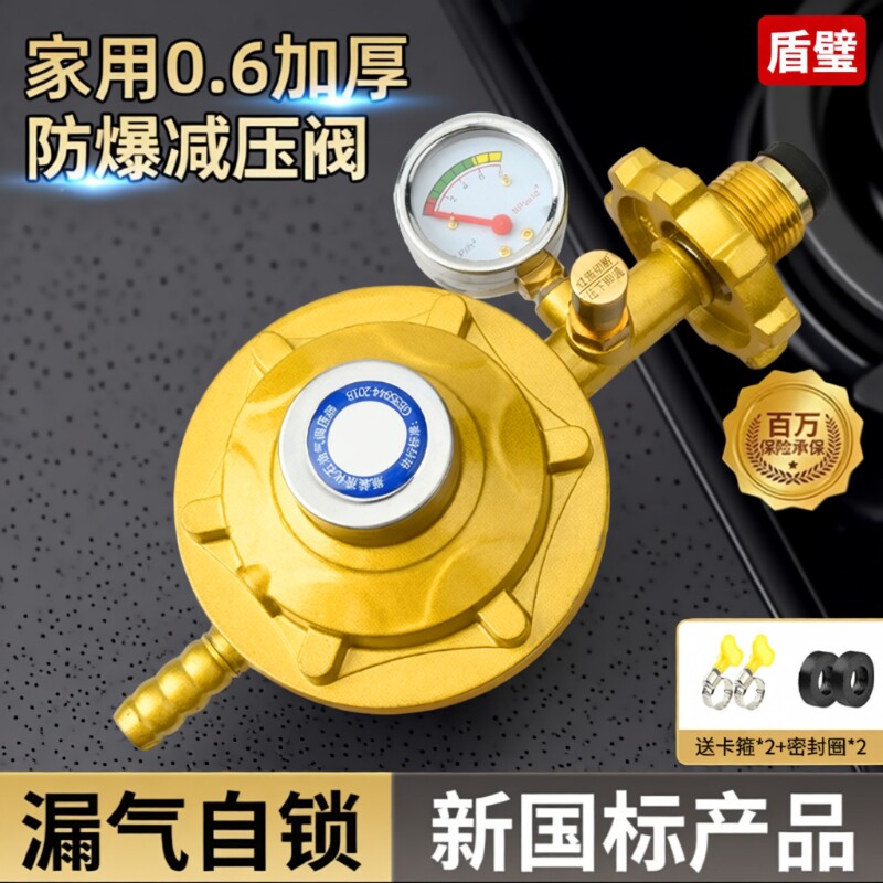 家用0.6防爆煤气液化气减压阀新国标大流量安全低压燃气自闭阀门