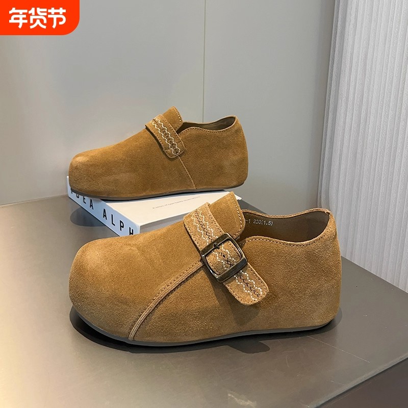 厚底增高全包勃肯鞋女一脚蹬2025新款时尚百搭内增高勃肯单鞋女鞋,女鞋,勃肯鞋/软木鞋,淘宝优惠券,粉丝福利购,淘宝优惠卷