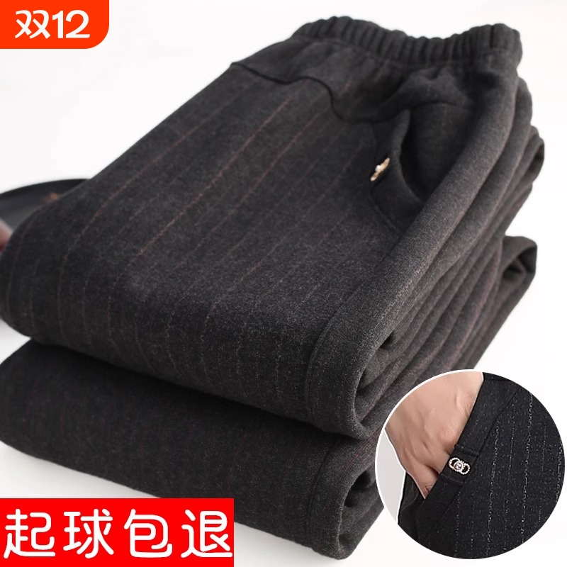 中老年人女裤宽松妈妈裤子春秋款