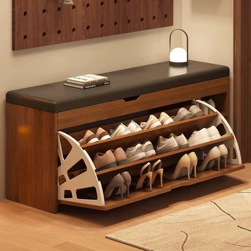 鞋架子多层家用门口出租房用爆款小窄换鞋凳入户简易防尘翻斗鞋柜