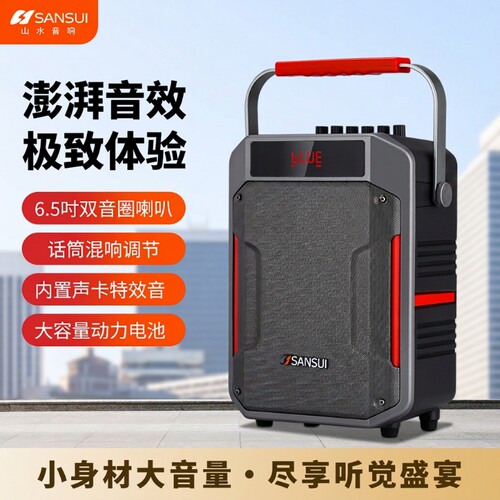 山水SS30无线蓝牙手提音响家用户外广场舞演出超大功率大音量