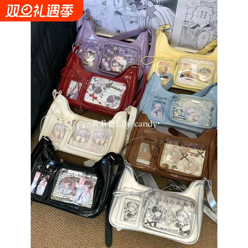 莉莉糖-小新款-原创自制痛包小众设计感小食量单肩斜挎包包可放