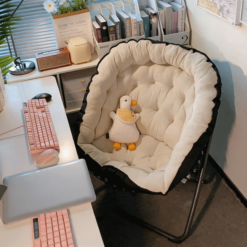 懒人窝窝沙发椅折叠靠背躺椅学生宿舍电脑椅家用卧室单人舒适椅子