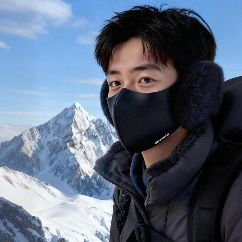 保暖面罩男士冬季防风护耳防寒耳套东北骑行加绒厚口罩耳罩二合一,服饰配件/皮带/帽子/围巾,耳套,淘宝优惠券,粉丝福利购,淘宝优惠卷