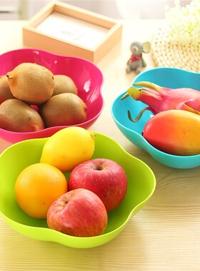 水果盘塑料糖果盘客厅欧式瓜子果盆零食果盒家用水果篮干果盘