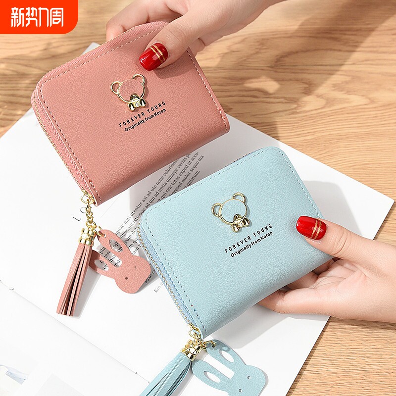 新款零钱包女短款拉链卡包学生少女小巧卡通可爱迷你小钱包硬币包
