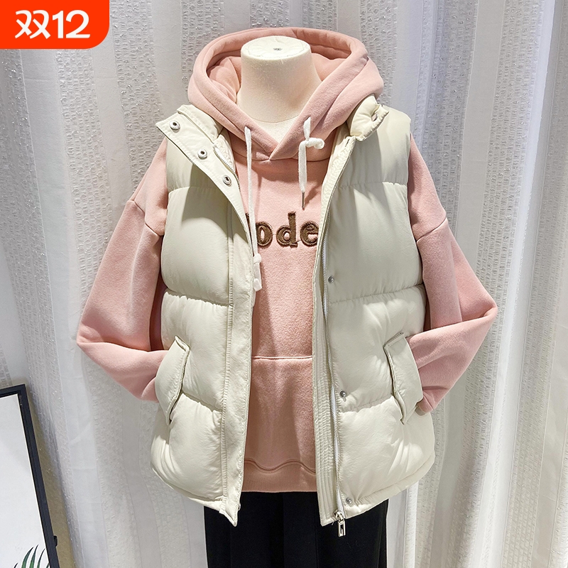 羽绒棉马甲女士秋冬季2025新款学生时尚坎肩百搭外套外穿背心马夹