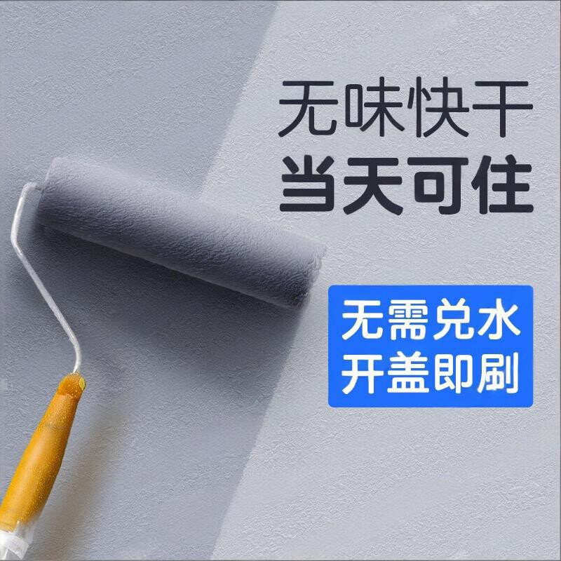 室内家用乳胶漆内墙自刷白色墙面翻新修复防霉味甲醛环保刷墙涂料