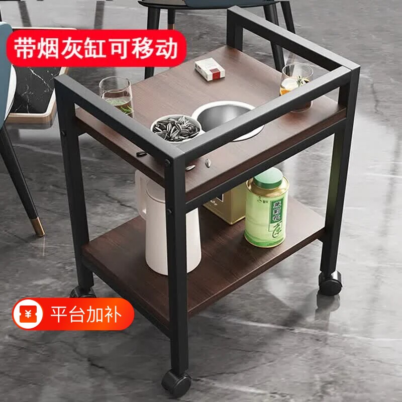 麻将桌茶几茶水架棋牌室专用边桌子边几茶台茶水柜可移动置物架