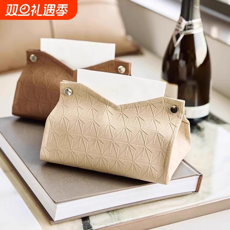 纸盒抽客厅纸巾套收纳摆件桌面轻奢高级感家居餐巾纸盒高档纸巾盒