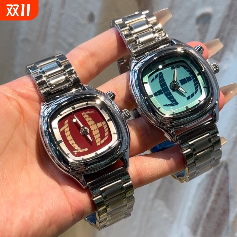 千禧年复古手表男生动态数字