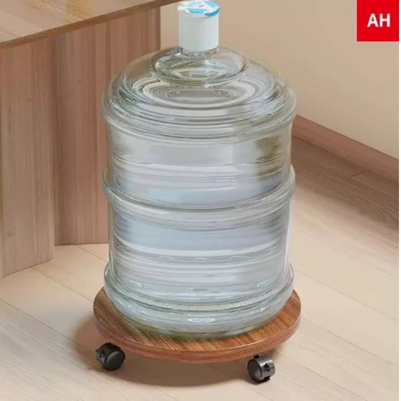 桶装水置物架移动底座水桶架饮水桶支架滑轮矿泉水纯净水托盘架子