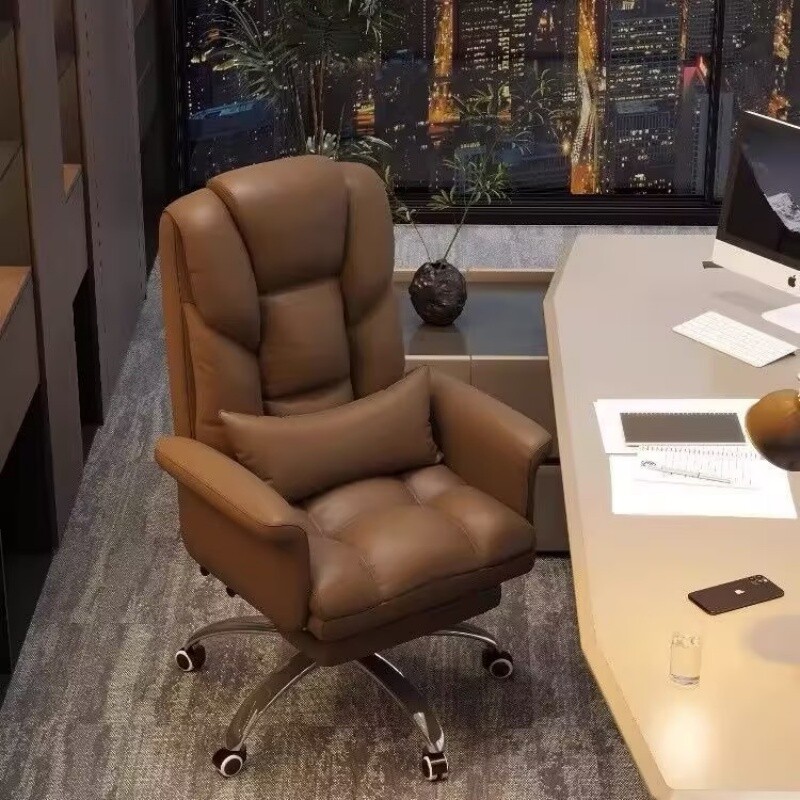 老板椅舒适久坐电脑椅家用办公椅午睡可躺靠背椅办公沙发座椅电竞