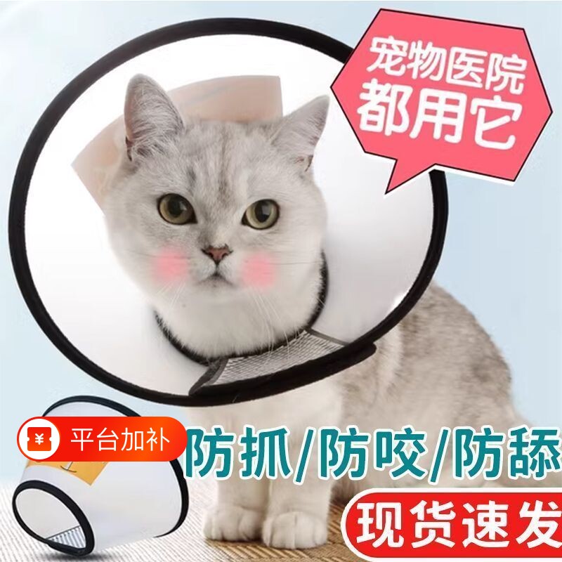 伊丽莎白圈宠物头套狗圈猫圈狗脖套宠物防咬打针圈皮肤病头罩耻辱