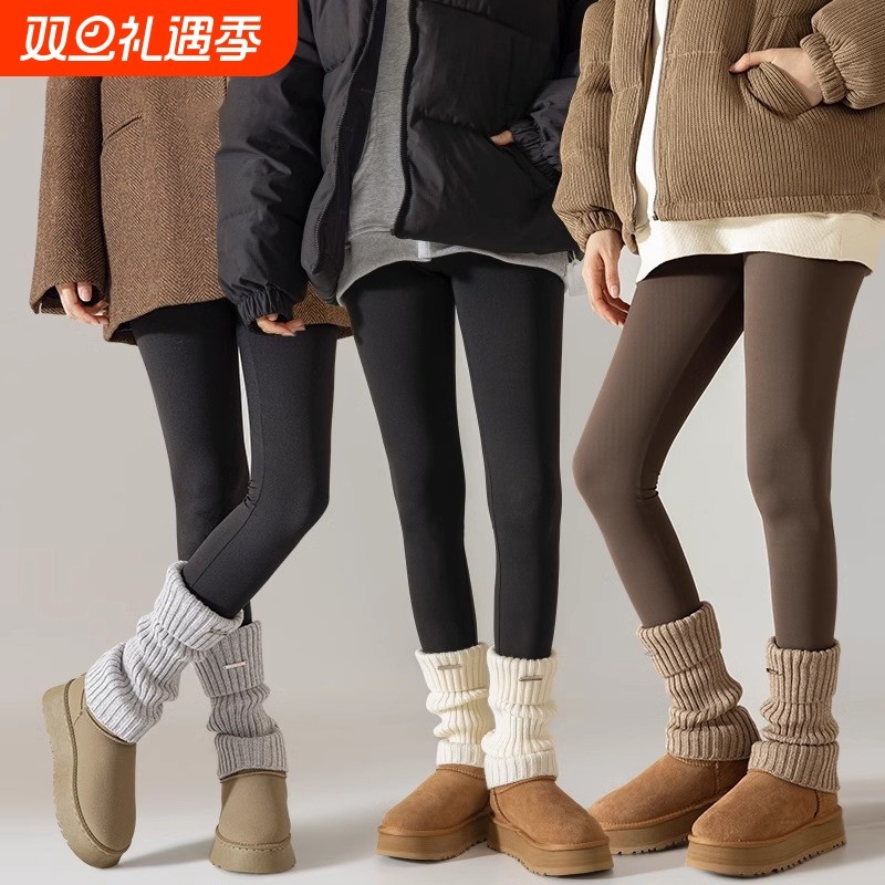 袜套堆堆袜子女秋冬季加厚加绒保暖小腿袜冬季腿套配雪地靴长袜
