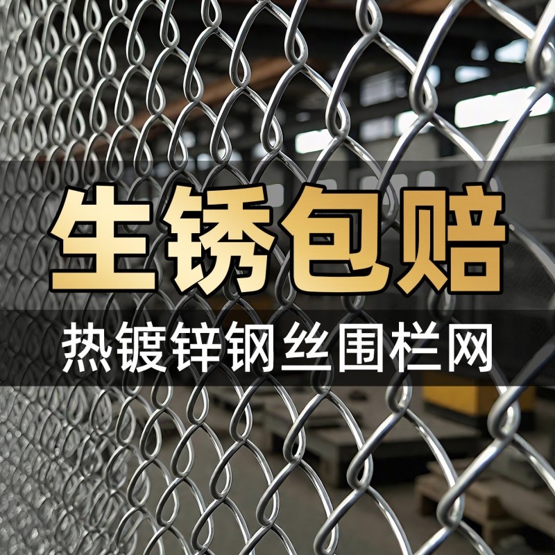 镀锌铁丝网防锈铁丝网勾花网养鸡围栏网菜园养殖网格护栏防护家用