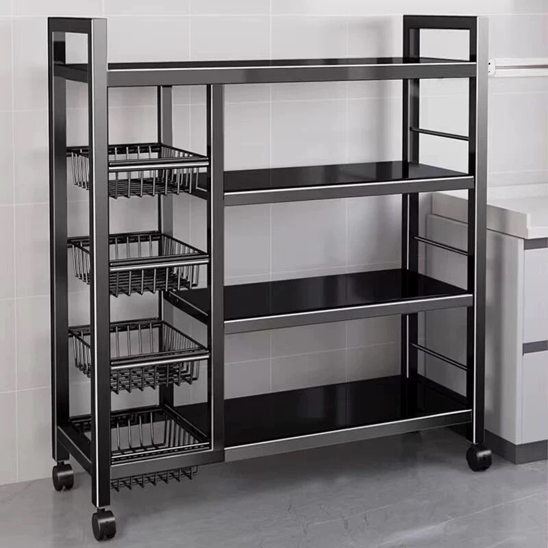 新款厨房多功能置物架落地多层蔬菜收纳架家用杂物架靠墙储物架子