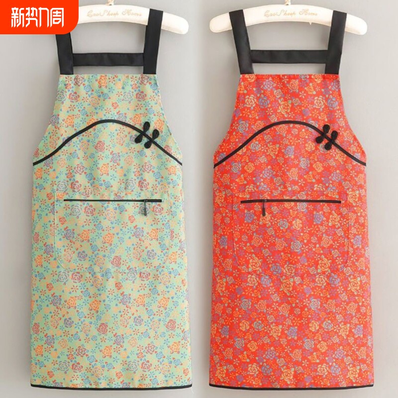 2026年爆款透气工作服成人上班干活防油罩衣家用做饭围裙耐磨洋气