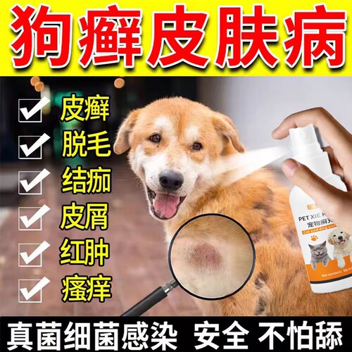 狗狗皮肤病真菌感染内外脱毛螨虫止痒宠物猫癣狗癣皮肤病专用喷剂