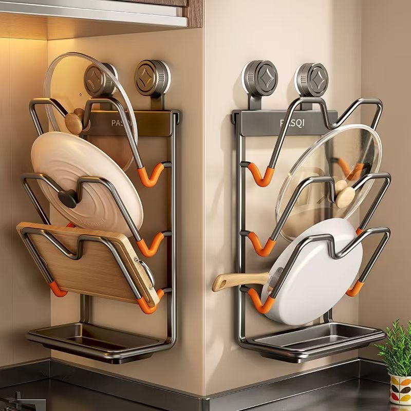 【好用国货】吸盘多层菜板锅盖架