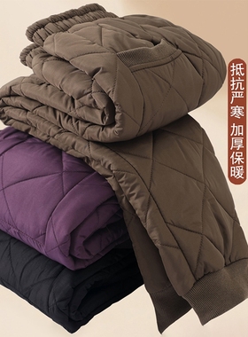 妈妈裤子冬季棉裤2025新款中老年女裤高腰休闲保暖裤奶奶外穿长裤