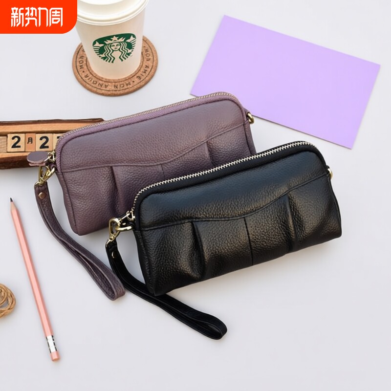 手拿包女小手包2026新款欧美大容量手抓包潮流时尚零钱收纳手机包