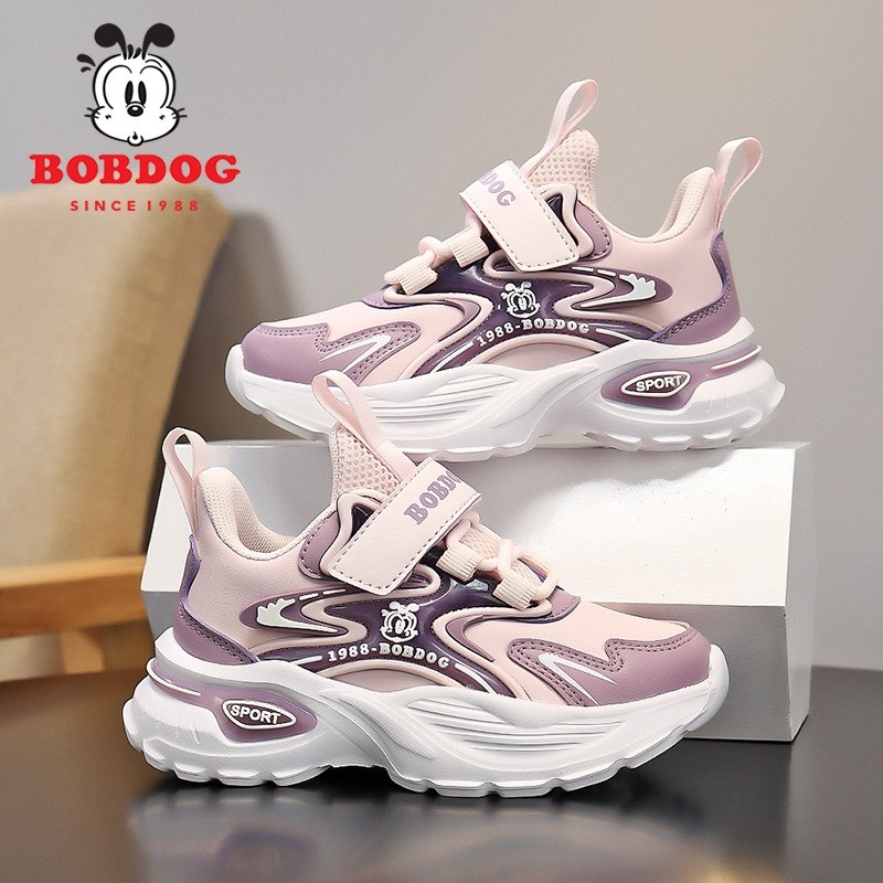 巴布豆女童鞋子防水皮面