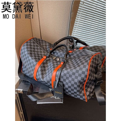 莫黛薇大容量PU收纳包女商务出差旅游行李包运动健身包男提包手提