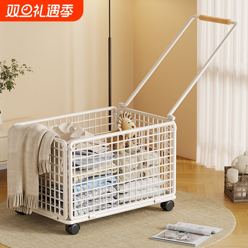 浴室衣服收纳筐大容量多用途脏衣篓家用落地带轮移动卫生间收纳篮